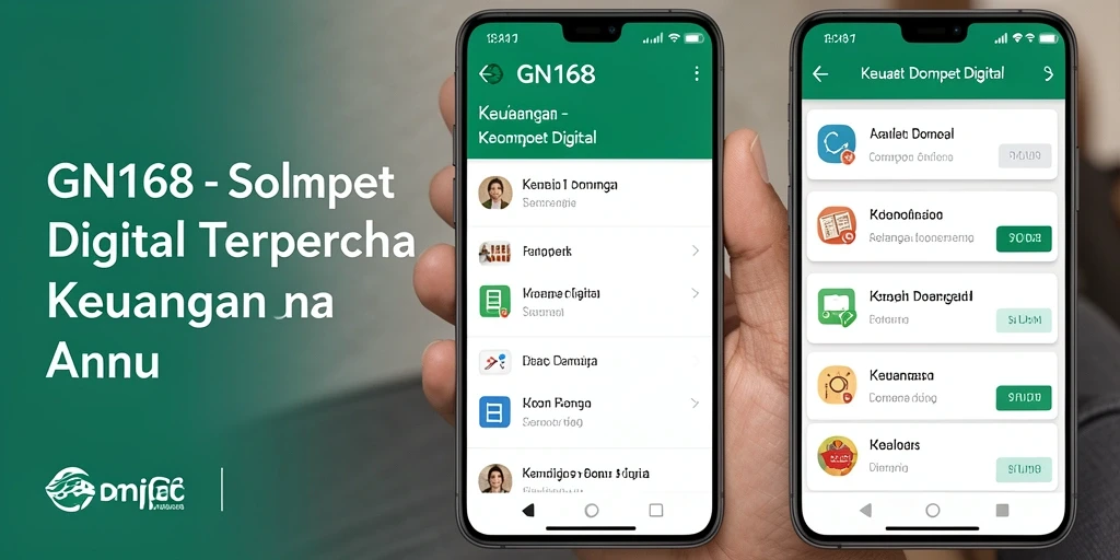 Antarmuka GN168 yang menarik dan fungsional untuk Dompet Digital.