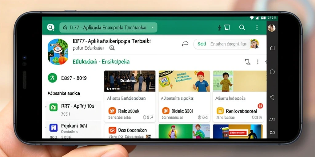 Antarmuka pengguna aplikasi IDR77 yang menarik dan informatif.