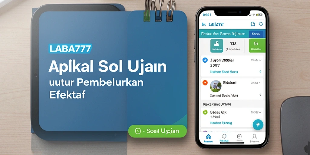 Tampilan utama LABA777 dengan fitur Soal Ujian.