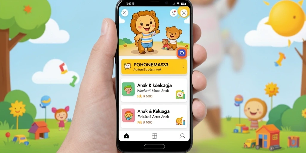 Screenshot antarmuka POHONEMAS33 yang interaktif dan edukatif.