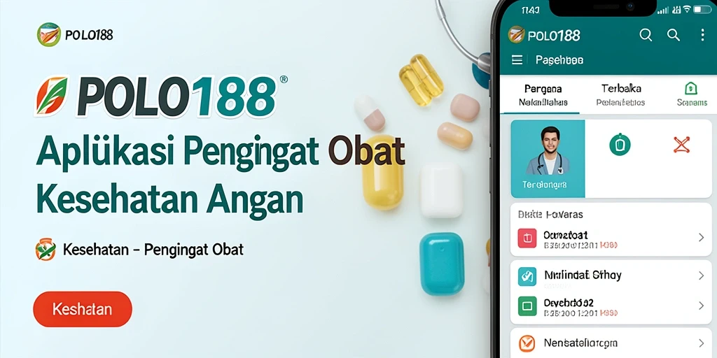 Screenshot utama POLO188 menampilkan pengingat obat yang mudah diakses dan digunakan.